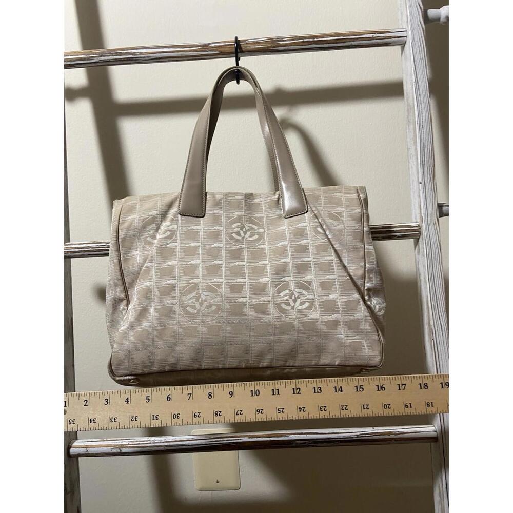SOLD Chanel New Line Travel shoulder tote handbag fair cond read*